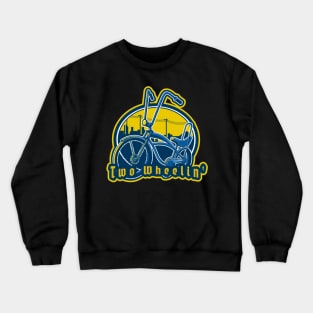 lowrider bike two wheelin' Crewneck Sweatshirt